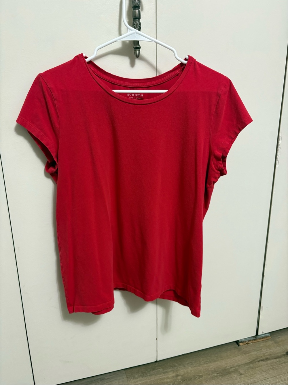 Sonoma Women’s Red Everyday Tee Short Sleeve XL